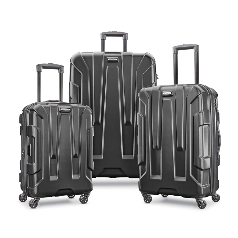 Black Samsonite Centric 3 Piece Set Hardside Luggage | 5769-KTFDB