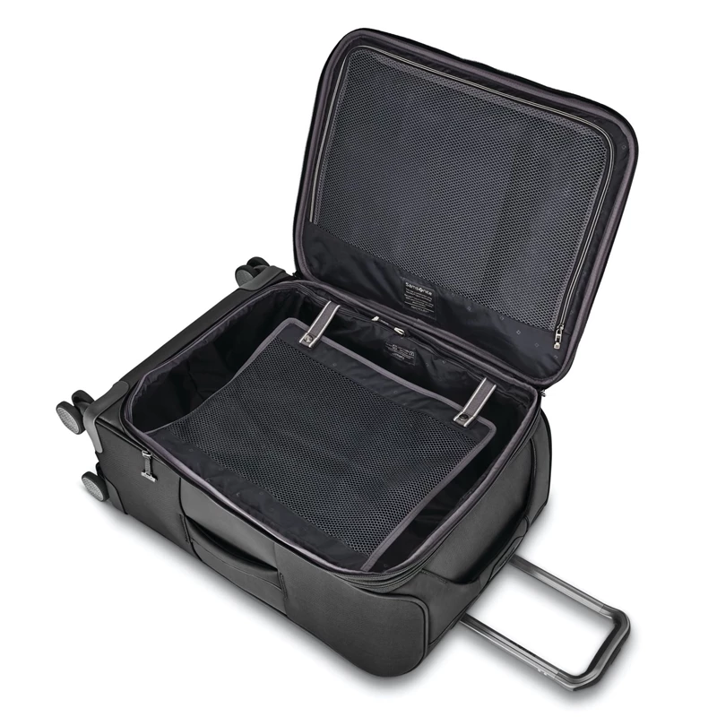 Black Samsonite Theorym Medium Spinner Softside Luggage | 5198-FRWVX