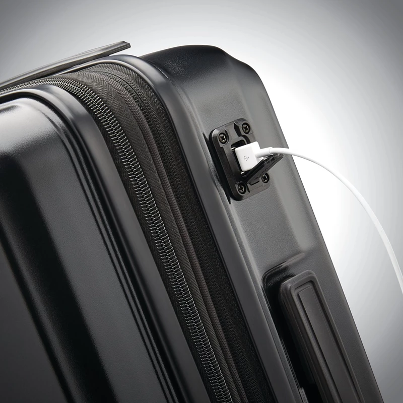 Stealth Black Samsonite Octiv Carry-On Spinner Hardside Luggage | 0623-GSHVR