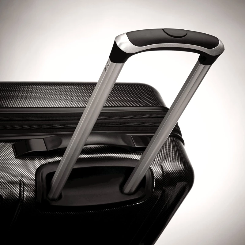 Silver Samsonite Carbon 2 Large Spinner Checked Luggage | 0763-JEVWN