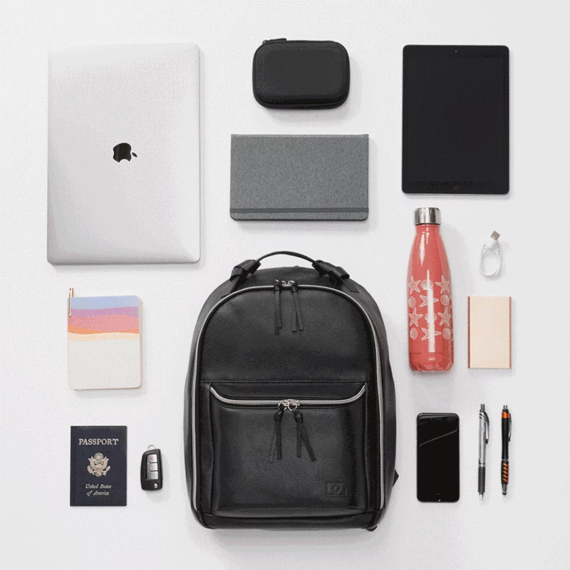 Cognac Samsonite Women's Leather Everyday Backpack Laptop Backpacks | 9840-XVNJD