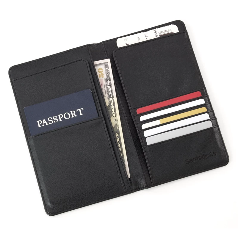 Black Samsonite Travel Wallet Wallets & Passport Covers | 5471-BQVIW