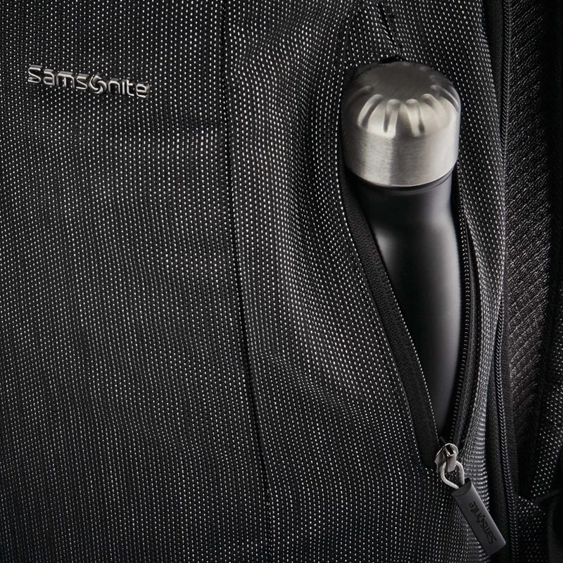 Black/Silver Samsonite SXK Rolltop Backpack Laptop Backpacks | 3410-GWNMC