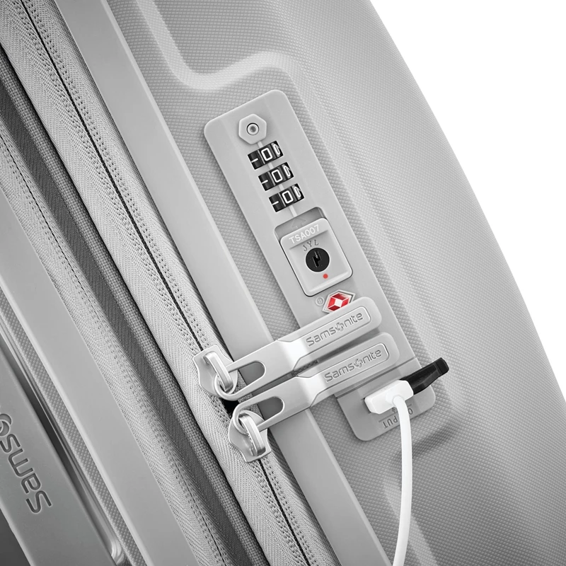 Misty Grey Samsonite Outline Pro Carry-On Spinner Carry On Luggage | 4179-BKFJN