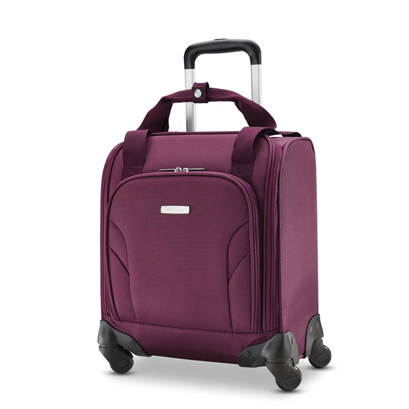 Light Beige / Grey Samsonite Spinner Underseater with USB Port Underseat Luggage | 7586-TWOGL