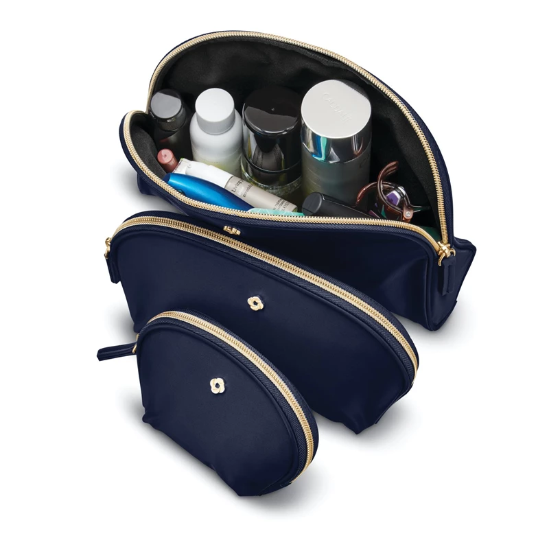 Navy Blue Samsonite Mobile Solution 3 Piece Travel Set Toiletry & Cosmetic Kits | 0749-FURCZ