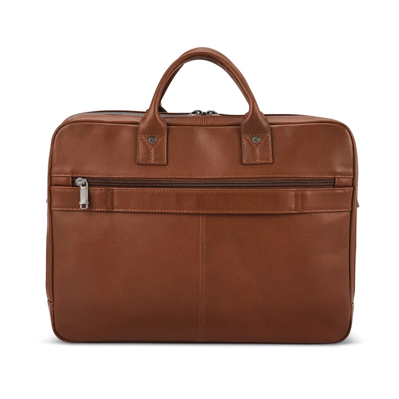 Cognac Samsonite Classic Leather Toploader Laptop Bags & Briefcases | 5129-MQDVZ