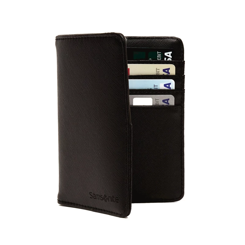 Black Samsonite RFID Passport Wallet RFID Accessories | 6581-OLBDQ