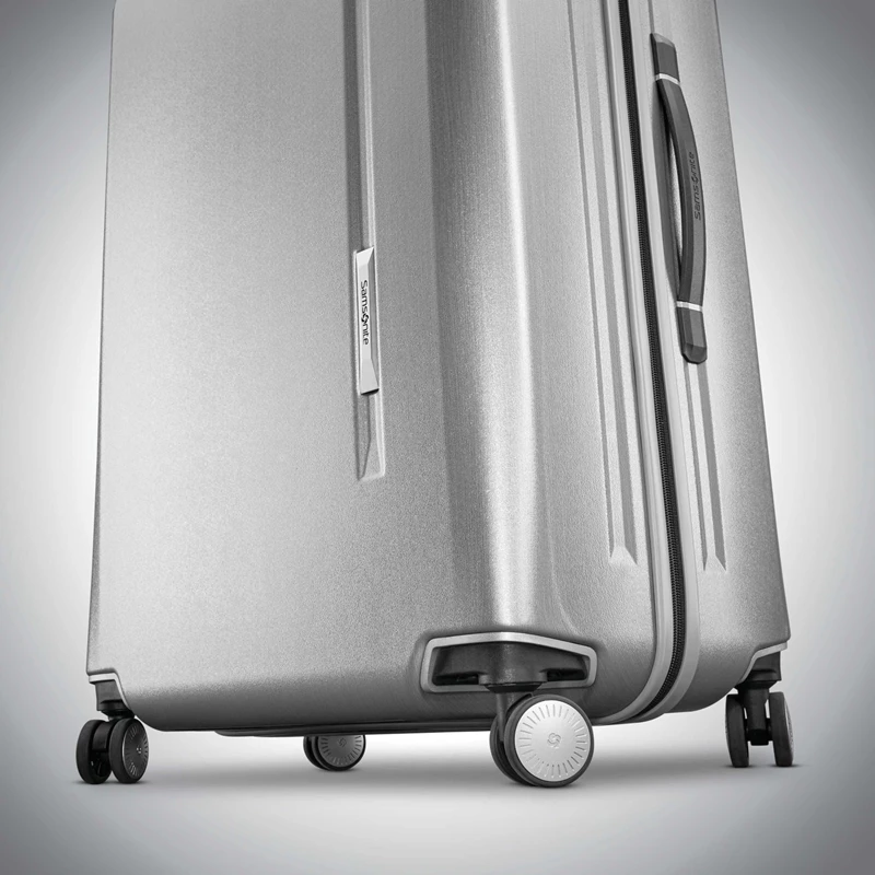 Silver Samsonite Novaire Extra Large Spinner Checked Luggage | 7462-OLQIP