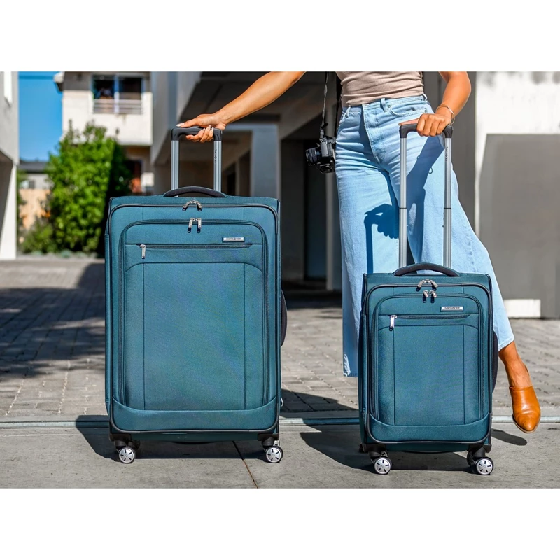 Blue Depth Samsonite Atrium Large Spinner Softside Luggage | 6937-ONBFQ