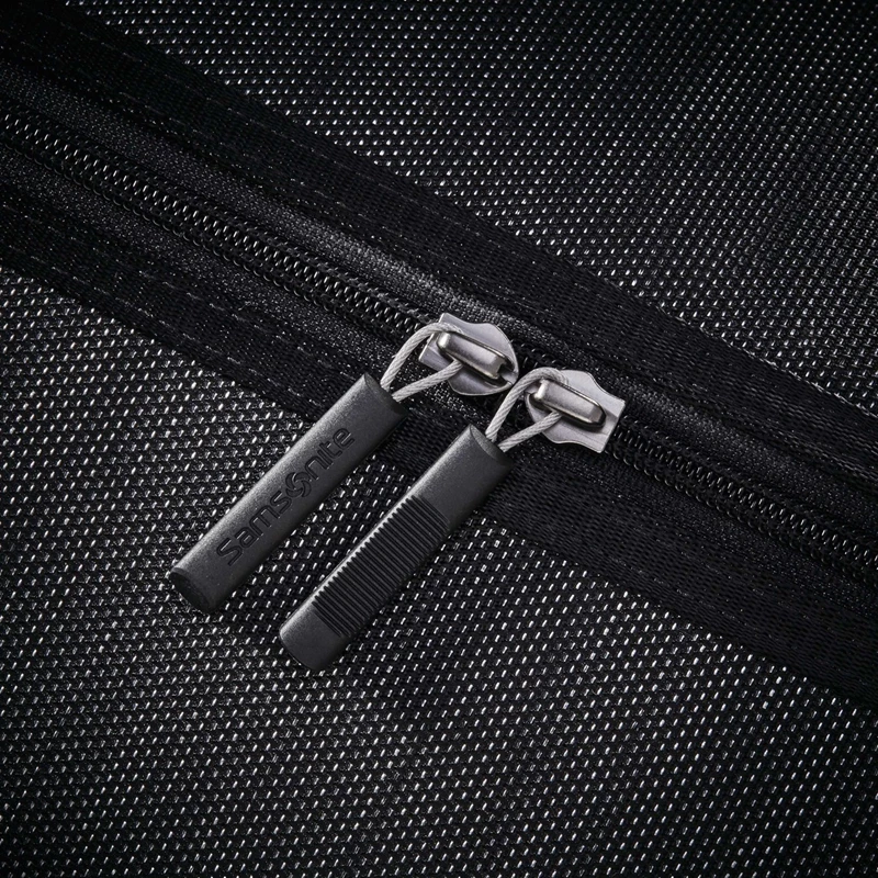 Black/Silver Samsonite SXK Carry-On Expandable Spinner Softside Luggage | 5216-FQVEW