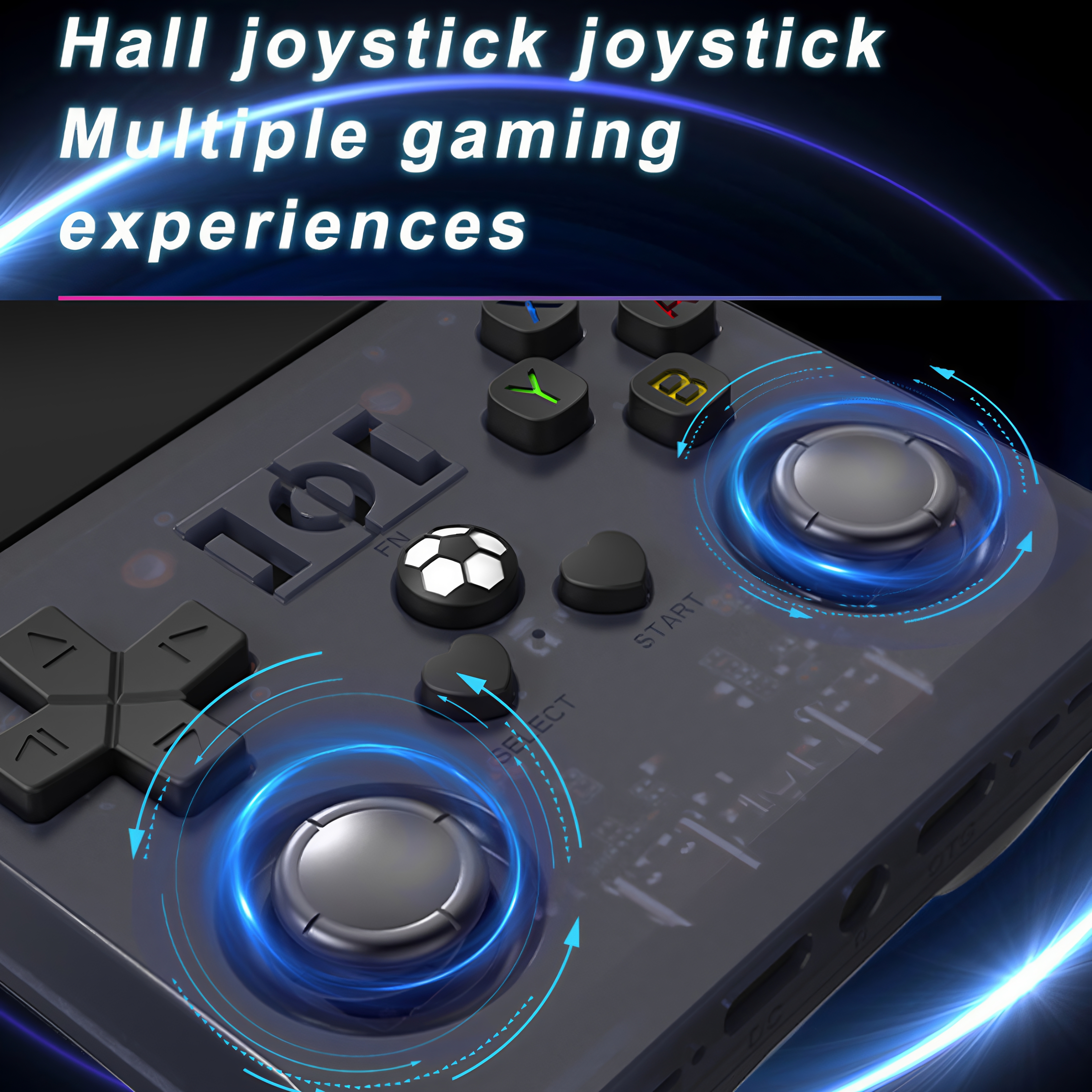 R36MAX Retro Handheld Game Console, 4.0 Inch IPS HD Screen Retro Gaming Console, Linux System, 20＋Mainstream Emulator Games Retro Game Console, 4000mAh Battery, Built-in 64G TF Card, Black - Game Consoles