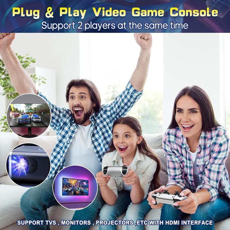 4K HDMI Output -20000+ Games Wireless Retro GameConsole Stick, Retro Plug and Play Video Game Stick,26Emulators,2.4G Wireless Controllers Gaming Accessories - Game Consoles