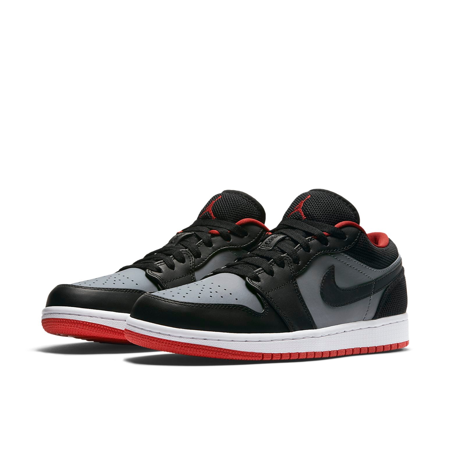 Air Jordan 1 Retro Low  Black Red Grey - Air Jordan 1 Retro Low  Black Red Grey - Jordan 1s - AIR Jordan 1