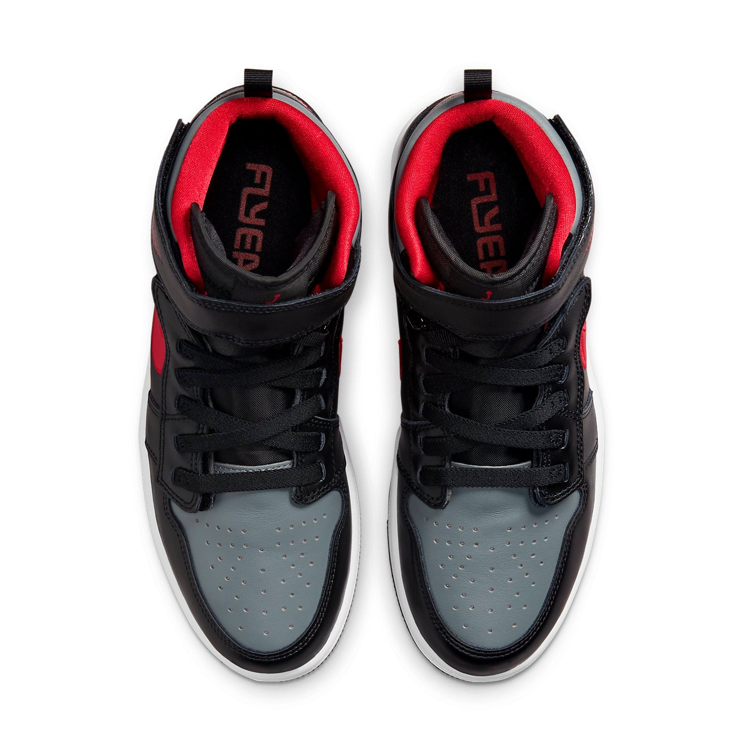 Air Jordan 1 High FlyEase  Smoke Grey Gym Red - Air Jordan 1 High FlyEase  Smoke Grey Gym Red - Jordan 1s - AIR Jordan 1