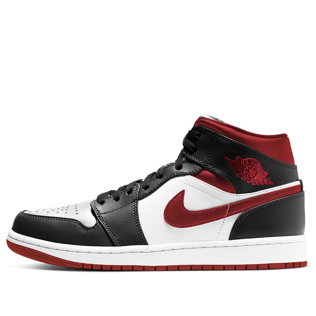 Air Jordan 1 Mid  Black White Gym Red - Air Jordan 1 Mid  Black White Gym Red - Jordan 1s - AIR Jordan 1