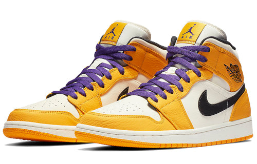 Air Jordan 1 Mid  Lakers Gold - Air Jordan 1 Mid  Lakers Gold - Jordan 1s - AIR Jordan 1