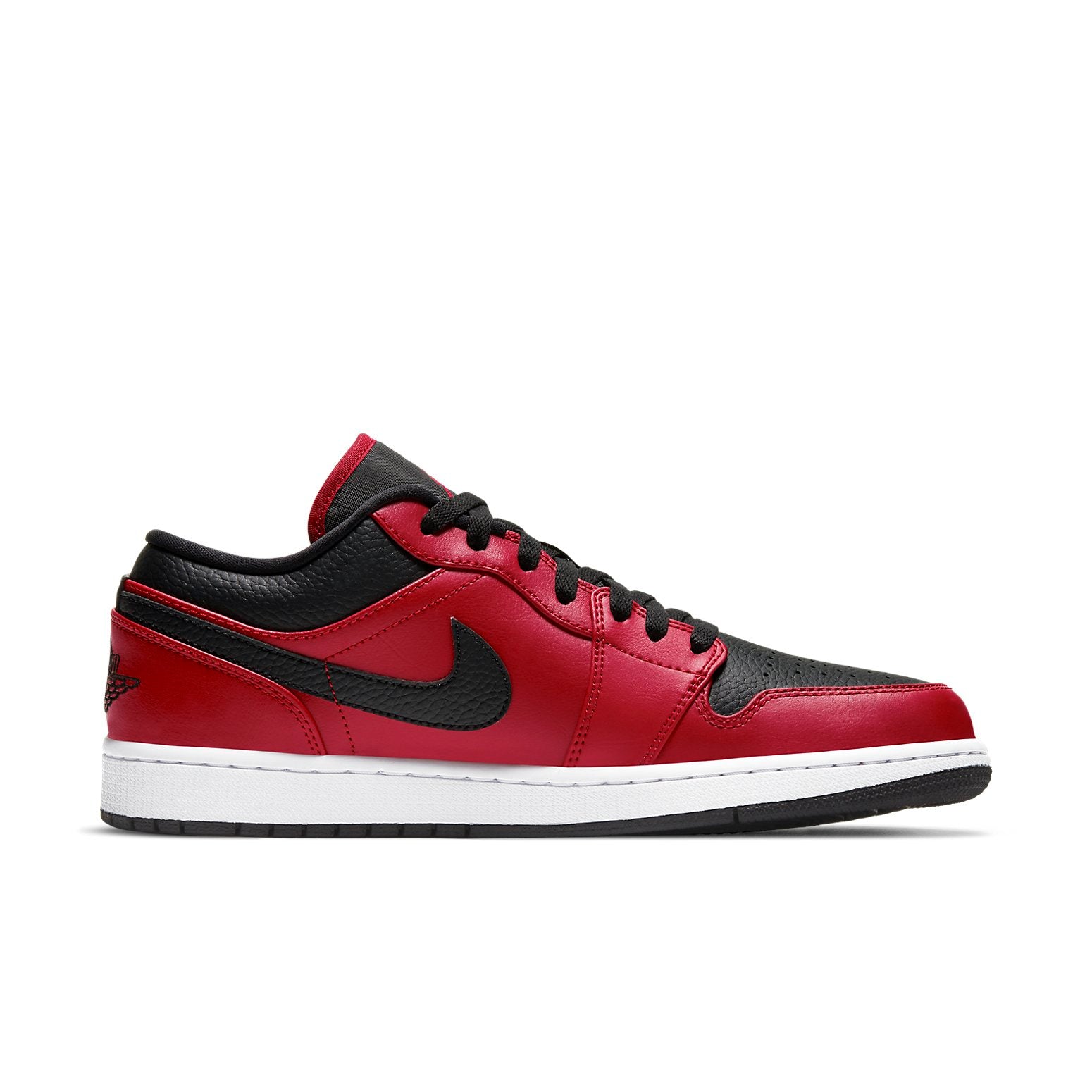 Air Jordan 1 Low  Reverse Bred Pebbled Swoosh - Air Jordan 1 Low  Reverse Bred Pebbled Swoosh - Jordan 1s - AIR Jordan 1