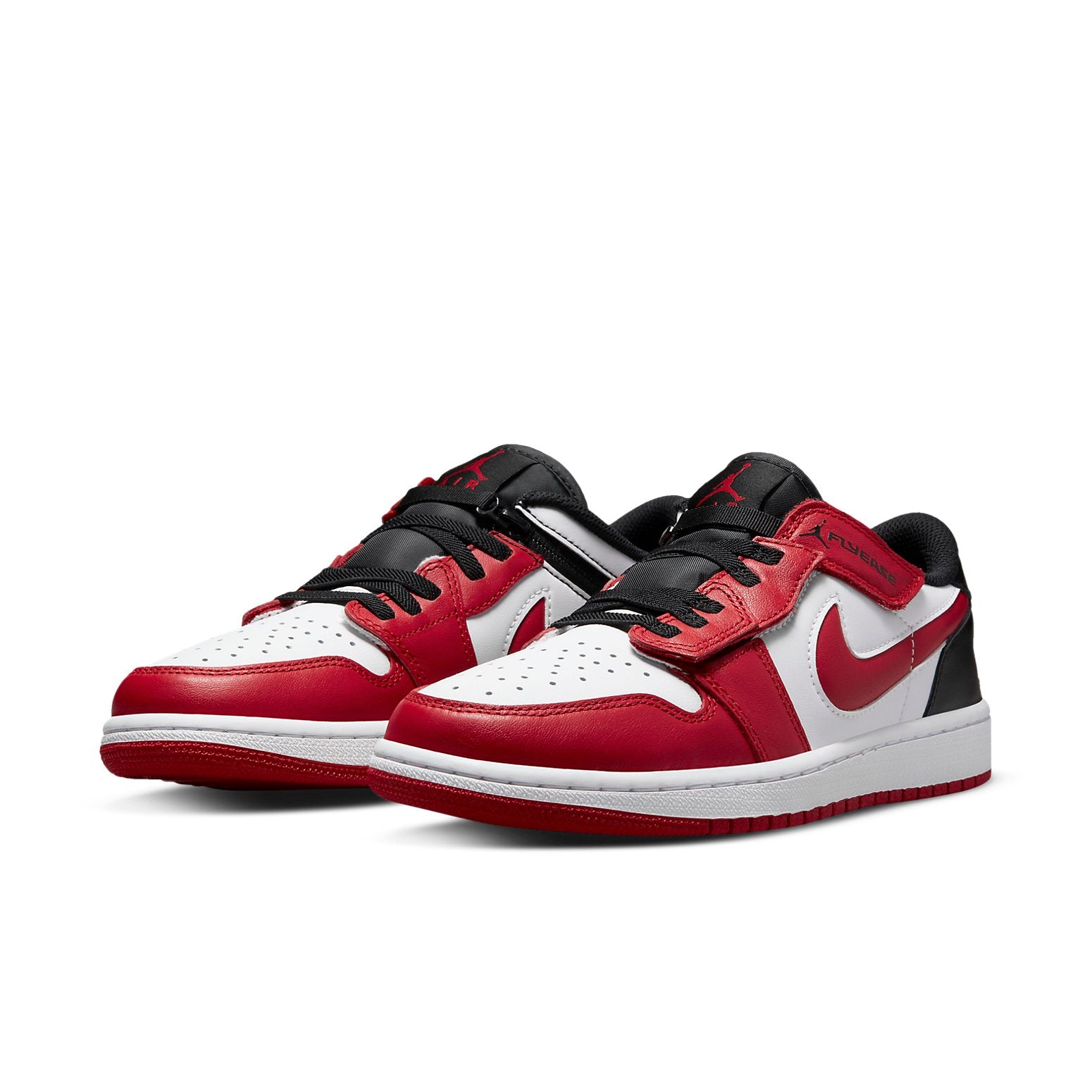 Air Jordan 1 Low FlyEase  White Gym Red - Air Jordan 1 Low FlyEase  White Gym Red - Jordan 1s - AIR Jordan 1