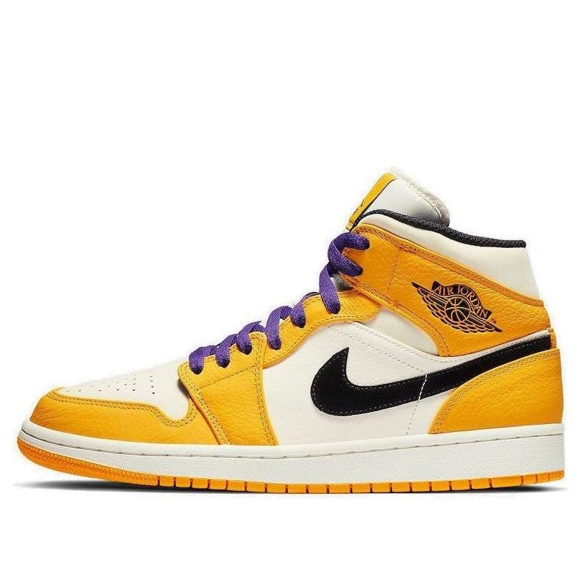 Air Jordan 1 Mid  Lakers Gold - Air Jordan 1 Mid  Lakers Gold - Jordan 1s - AIR Jordan 1