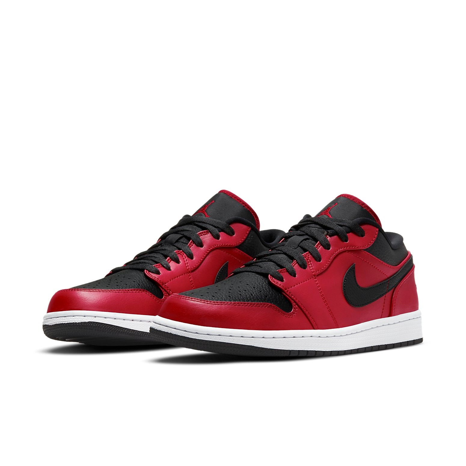 Air Jordan 1 Low  Reverse Bred Pebbled Swoosh - Air Jordan 1 Low  Reverse Bred Pebbled Swoosh - Jordan 1s - AIR Jordan 1