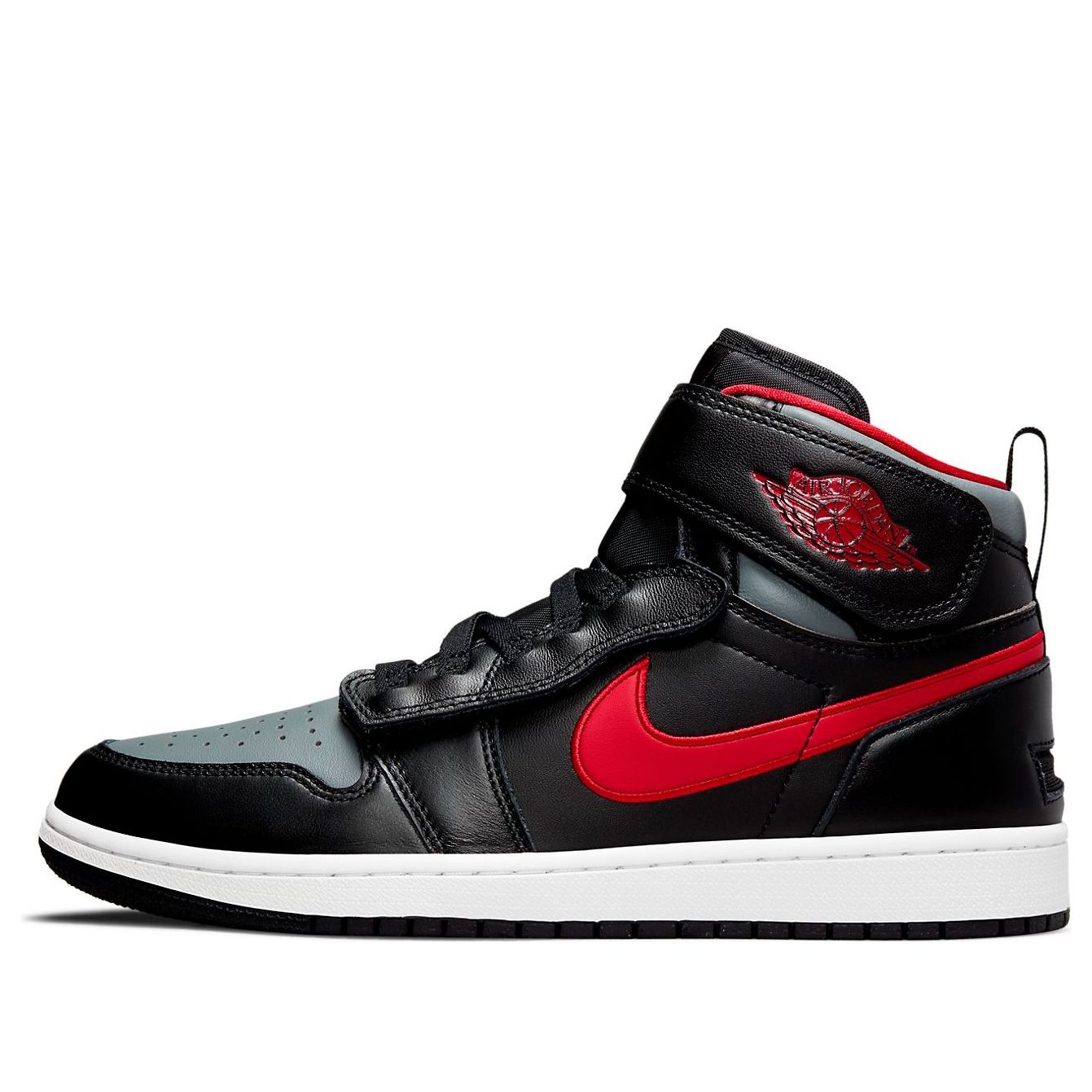 Air Jordan 1 High FlyEase  Smoke Grey Gym Red - Air Jordan 1 High FlyEase  Smoke Grey Gym Red - Jordan 1s - AIR Jordan 1