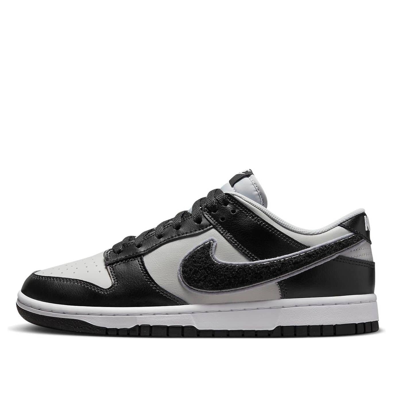 Nike Dunk Low  Chenille Swoosh - Black Grey Fog - Nike Dunk Low  Chenille Swoosh - Black Grey Fog - Jordan 1s - AIR Jordan 1