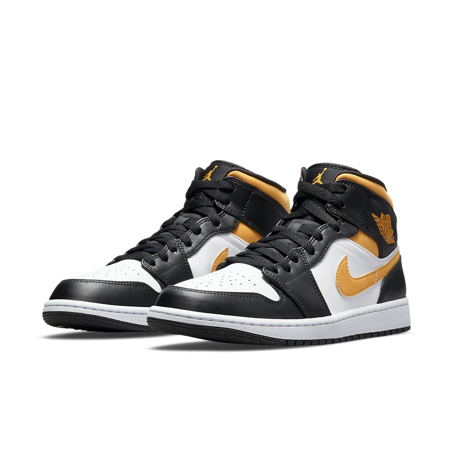 Air Jordan 1 Mid  Black University Gold - Air Jordan 1 Mid  Black University Gold - Jordan 1s - AIR Jordan 1