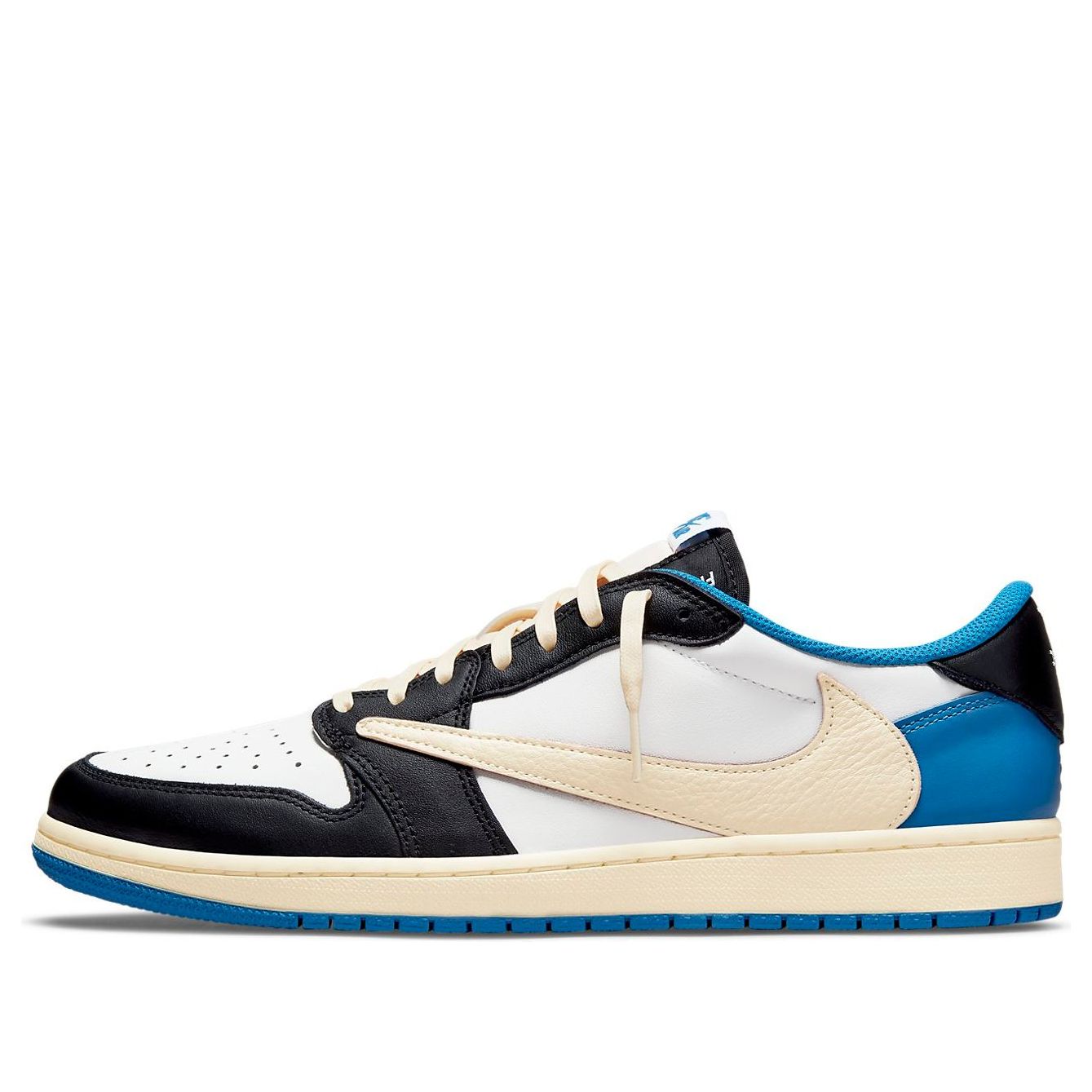 Air Jordan 1 Retro Low x Fragment Design x Travis Scott x  Sail Black Military Blue - Air Jordan 1 Retro Low x Fragment Design x Travis Scott x  Sail Black Military Blue - Jordan 1s - AIR Jordan 1