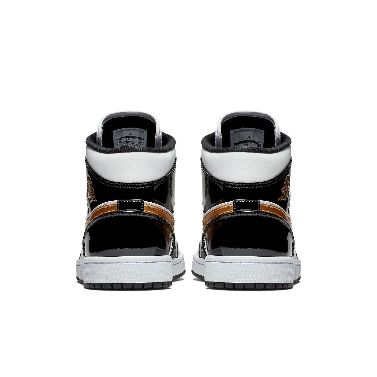 Air Jordan 1 Mid Patent  Black Gold - Air Jordan 1 Mid Patent  Black Gold - Jordan 1s - AIR Jordan 1