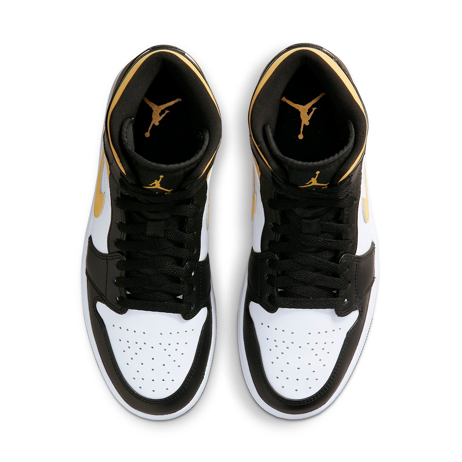 Air Jordan 1 Mid  Black University Gold - Air Jordan 1 Mid  Black University Gold - Jordan 1s - AIR Jordan 1