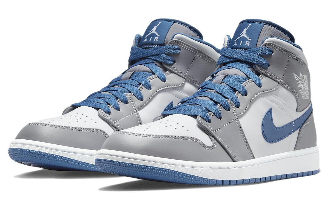 Air Jordan 1 Mid  Cement Grey True Blue - Air Jordan 1 Mid  Cement Grey True Blue - Jordan 1s - AIR Jordan 1