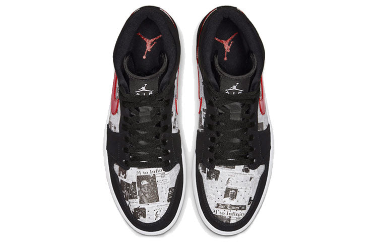 Air Jordan 1 Mid SE  Newspaper Air Times - Air Jordan 1 Mid SE  Newspaper Air Times - Jordan 1s - AIR Jordan 1