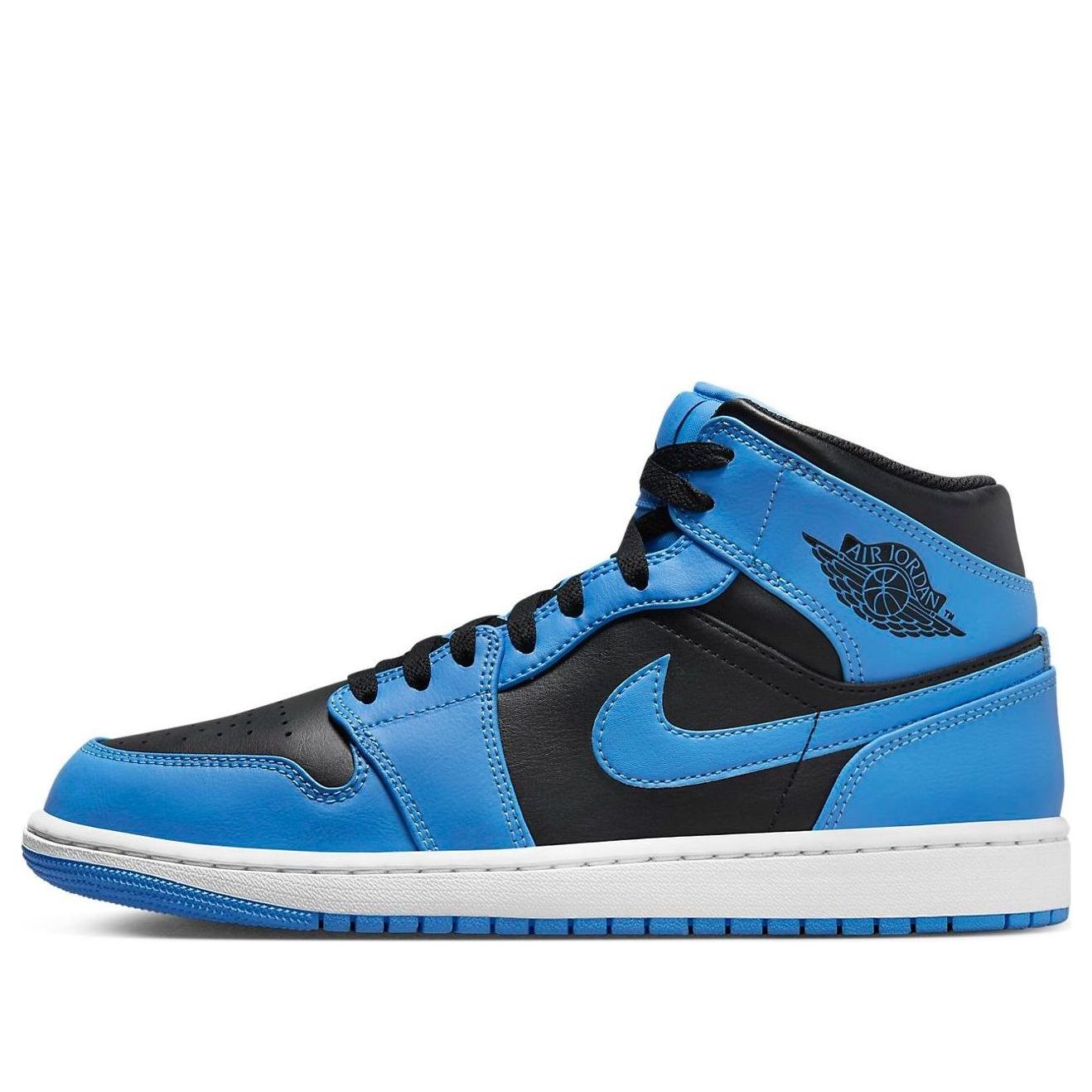 Air Jordan 1 Mid  University Blue Black - Air Jordan 1 Mid  University Blue Black - Jordan 1s - AIR Jordan 1