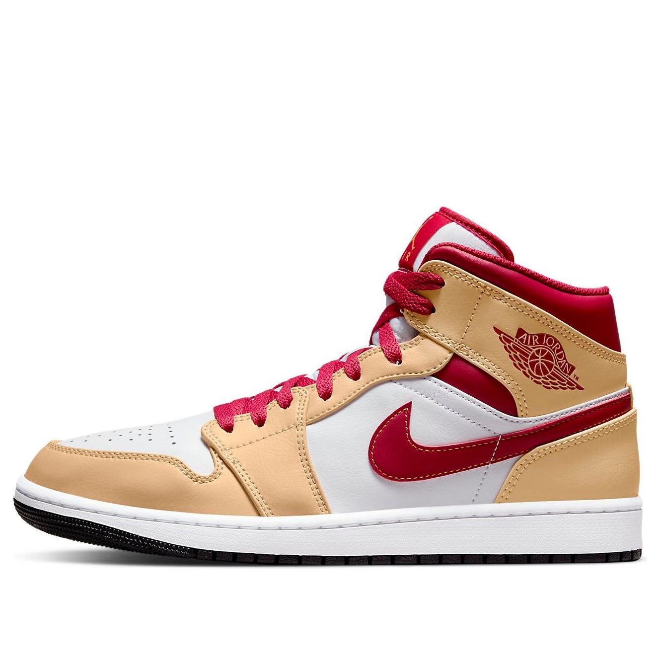 Air Jordan 1 Mid  Light Curry Cardinal Red - Air Jordan 1 Mid  Light Curry Cardinal Red - Jordan 1s - AIR Jordan 1