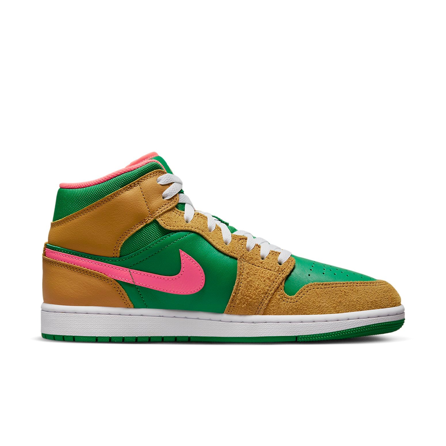 Jordan Air Jordan 1 Mid Wheat Watermelon - Jordan Air Jordan 1 Mid Wheat Watermelon - Jordan 1s - AIR Jordan 1
