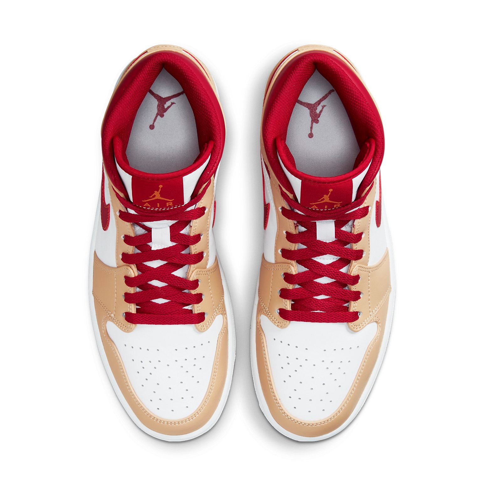 Air Jordan 1 Mid  Light Curry Cardinal Red - Air Jordan 1 Mid  Light Curry Cardinal Red - Jordan 1s - AIR Jordan 1