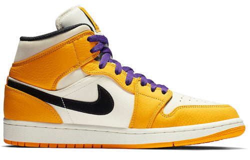 Air Jordan 1 Mid  Lakers Gold - Air Jordan 1 Mid  Lakers Gold - Jordan 1s - AIR Jordan 1