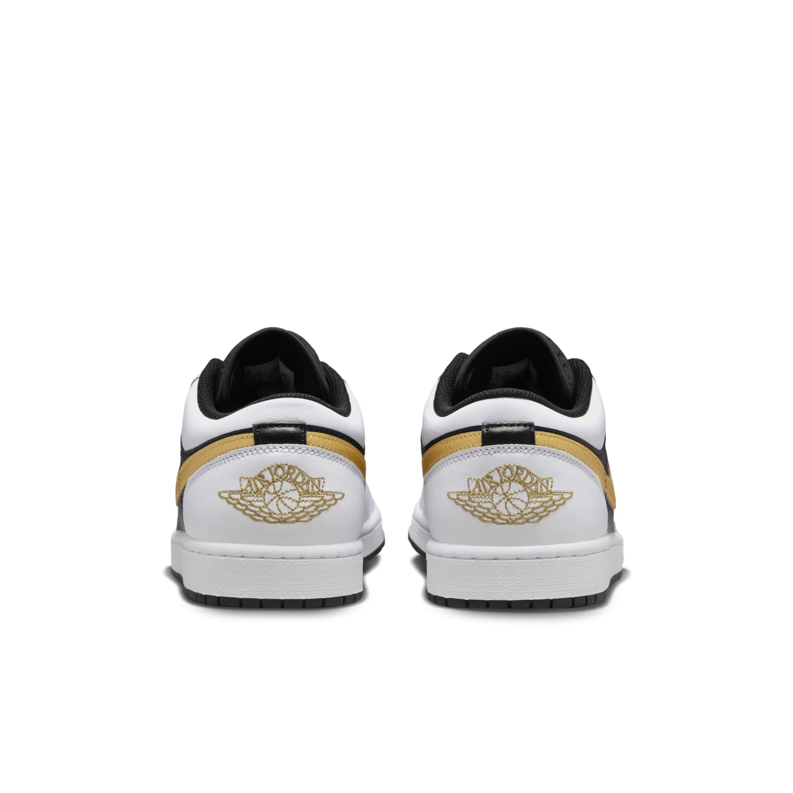 Air Jordan 1 Low  White Black Metallic Gold Swoosh - Air Jordan 1 Low  White Black Metallic Gold Swoosh - Jordan 1s - AIR Jordan 1