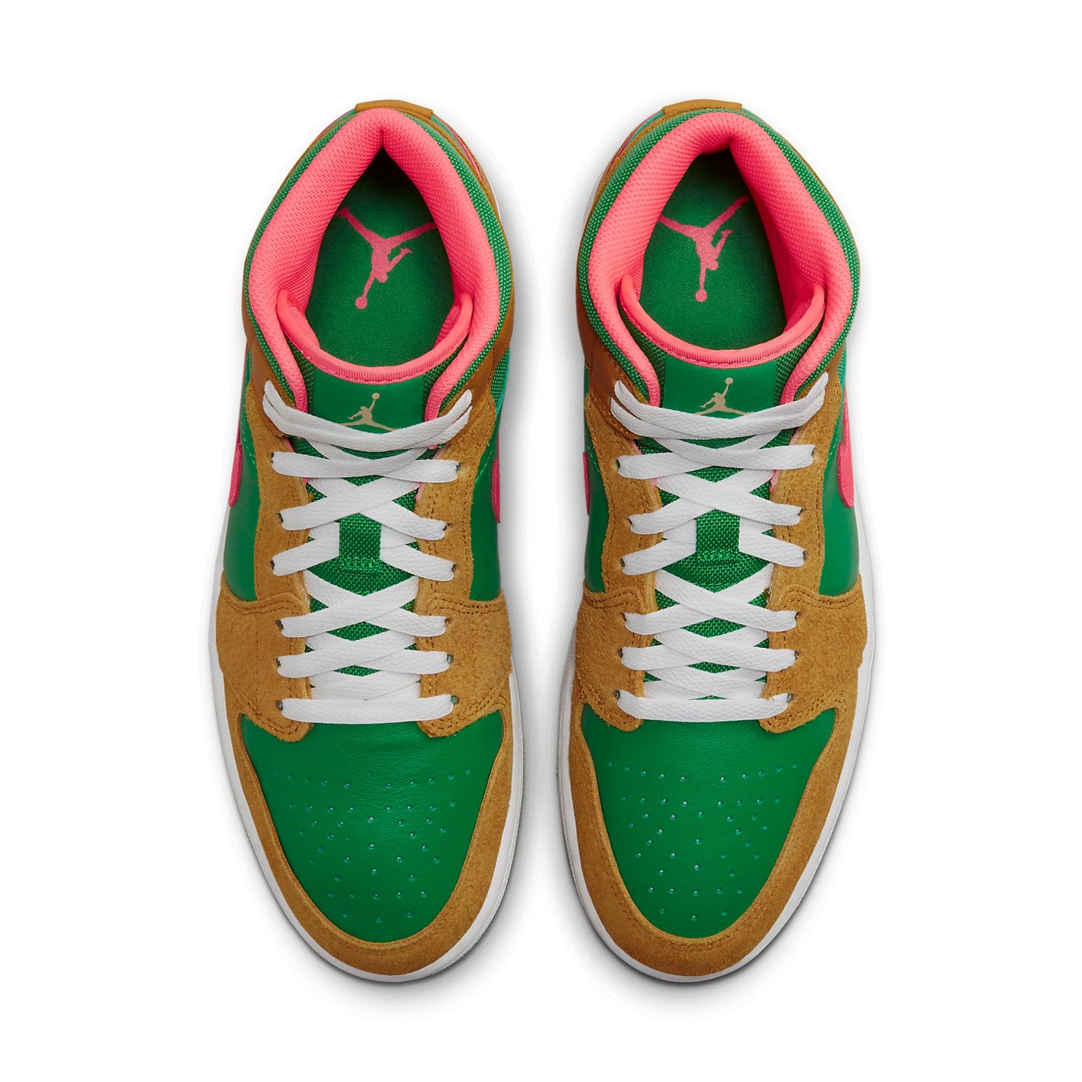 Jordan Air Jordan 1 Mid Wheat Watermelon - Jordan Air Jordan 1 Mid Wheat Watermelon - Jordan 1s - AIR Jordan 1