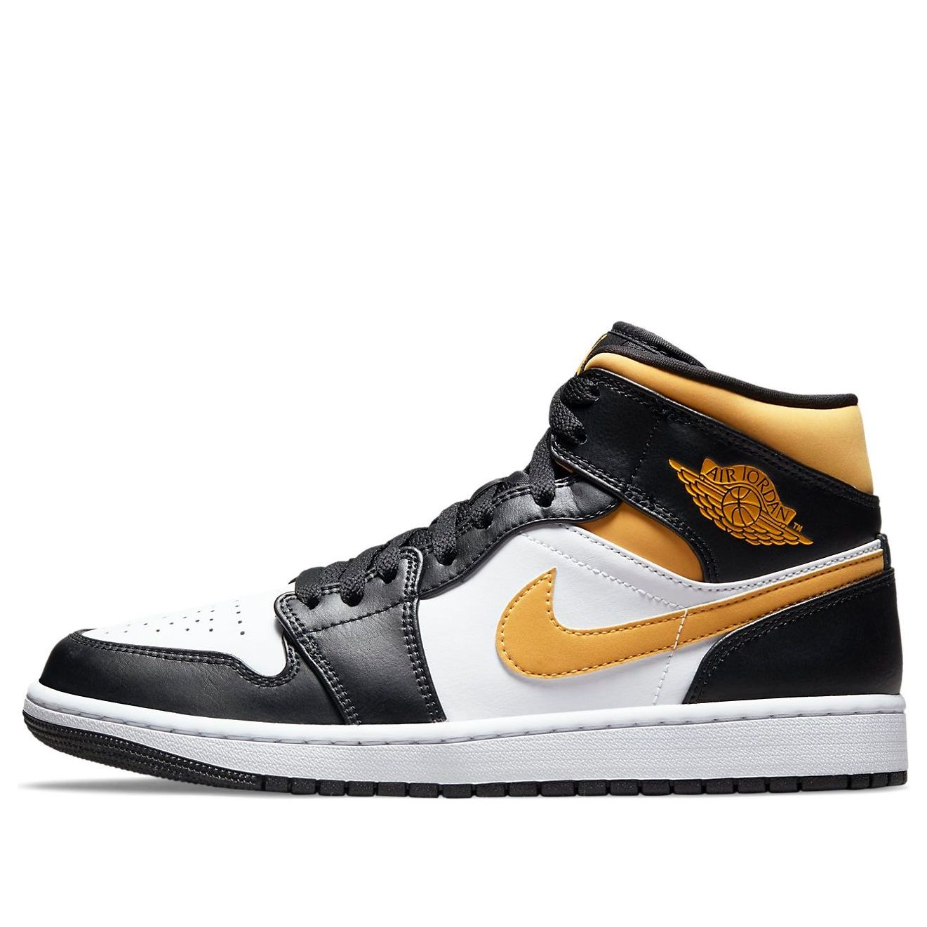 Air Jordan 1 Mid  Black University Gold - Air Jordan 1 Mid  Black University Gold - Jordan 1s - AIR Jordan 1