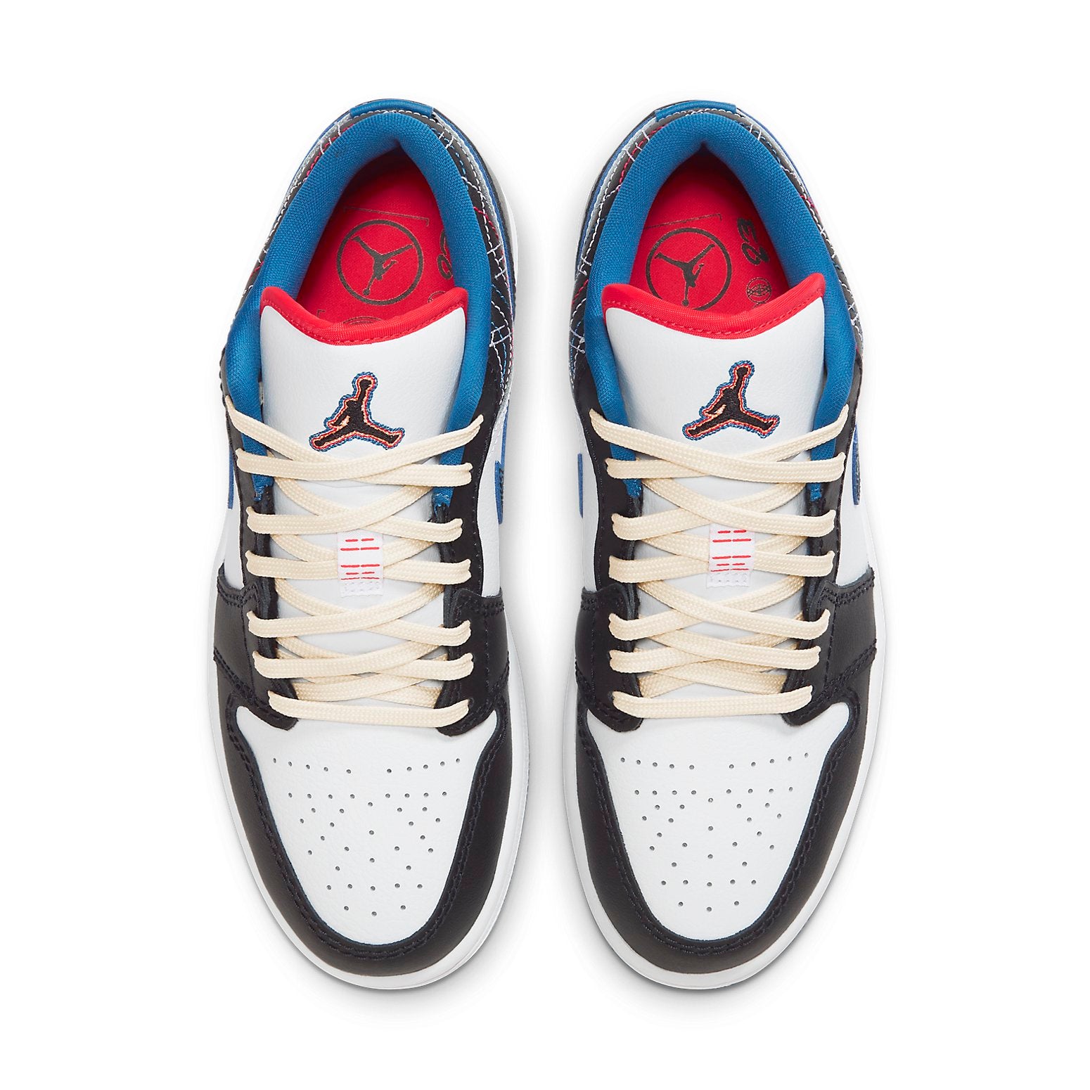 Air Jordan 1 Low  White Industrial Blue Siren Red - Air Jordan 1 Low  White Industrial Blue Siren Red - Jordan 1s - AIR Jordan 1