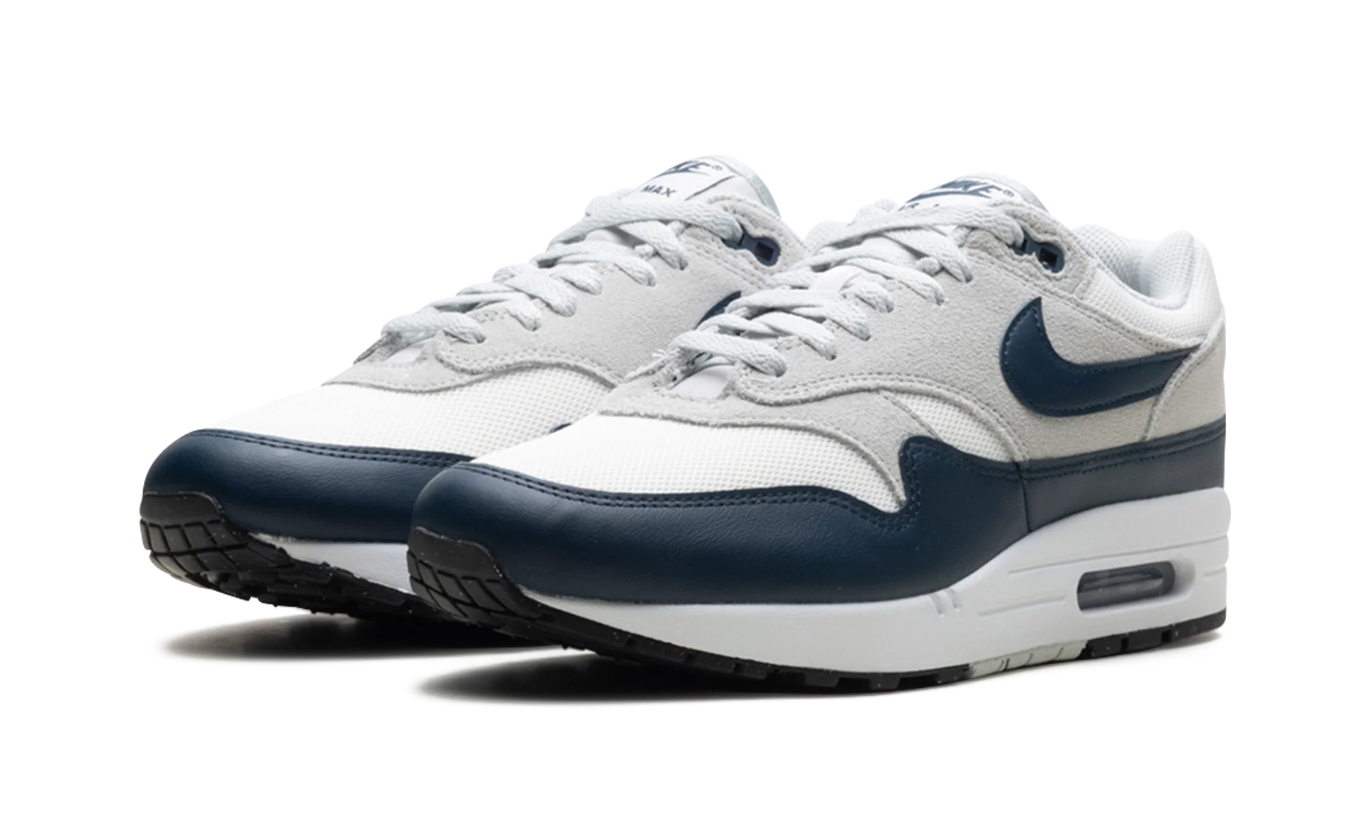 AIR MAX 1 ESSENTIAL Summit White/Armory Navy-Light Silver - AIR MAX 1 ESSENTIAL Summit White/Armory Navy-Light Silver - Jordan 1s - AIR Jordan 1