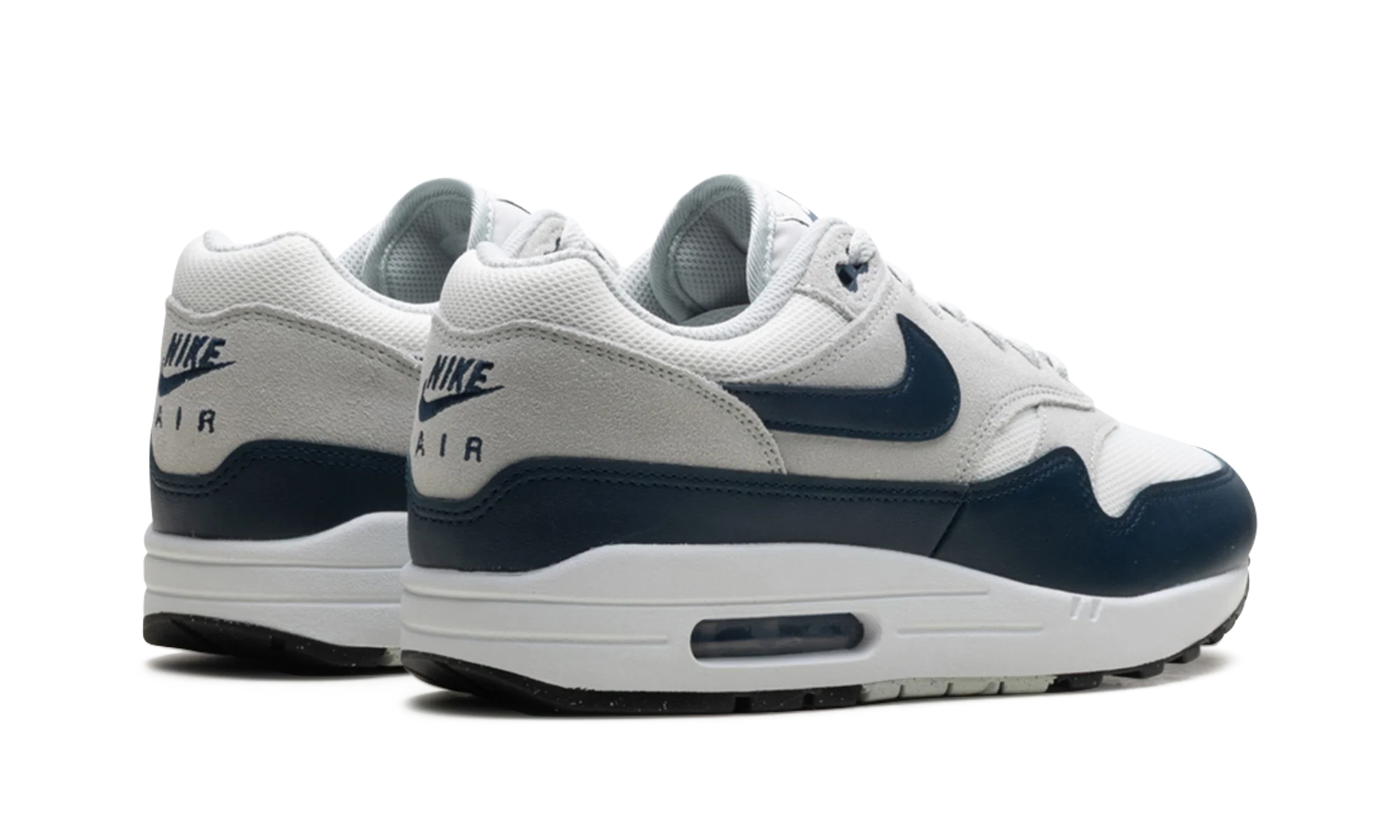 AIR MAX 1 ESSENTIAL Summit White/Armory Navy-Light Silver - AIR MAX 1 ESSENTIAL Summit White/Armory Navy-Light Silver - Jordan 1s - AIR Jordan 1