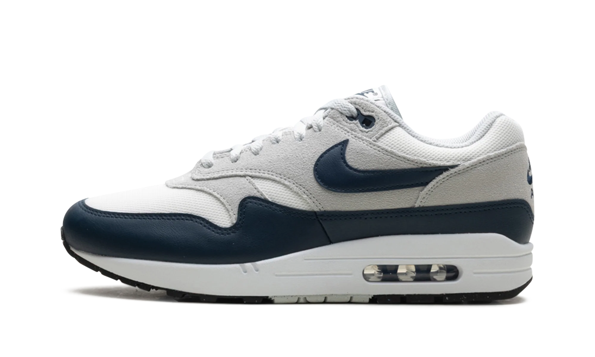 AIR MAX 1 ESSENTIAL Summit White/Armory Navy-Light Silver - AIR MAX 1 ESSENTIAL Summit White/Armory Navy-Light Silver - Jordan 1s - AIR Jordan 1