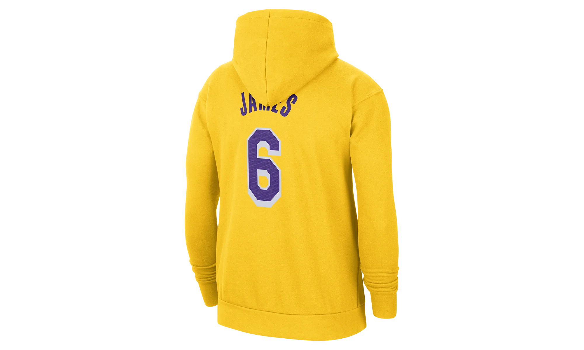 NBA LA LAKERS LEBRON JAMES #6 FLEECE HOODIE Yellow - NBA LA LAKERS LEBRON JAMES #6 FLEECE HOODIE Yellow - Jordan 1s - AIR Jordan 1