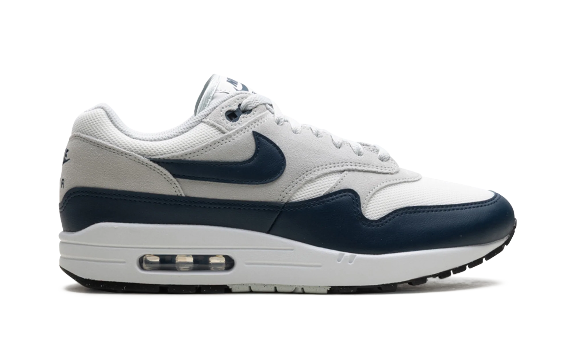 AIR MAX 1 ESSENTIAL Summit White/Armory Navy-Light Silver - AIR MAX 1 ESSENTIAL Summit White/Armory Navy-Light Silver - Jordan 1s - AIR Jordan 1