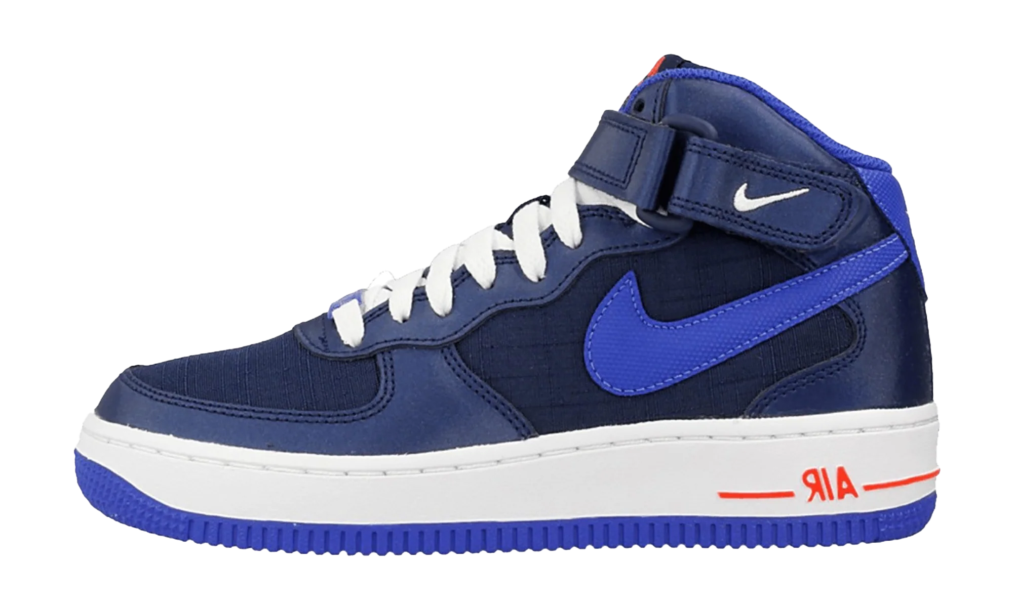 Air Force 1 Mid GS MID NAVY / LYN BL WHITE BRGHT CRM - Air Force 1 Mid GS MID NAVY / LYN BL WHITE BRGHT CRM - Jordan 1s - AIR Jordan 1