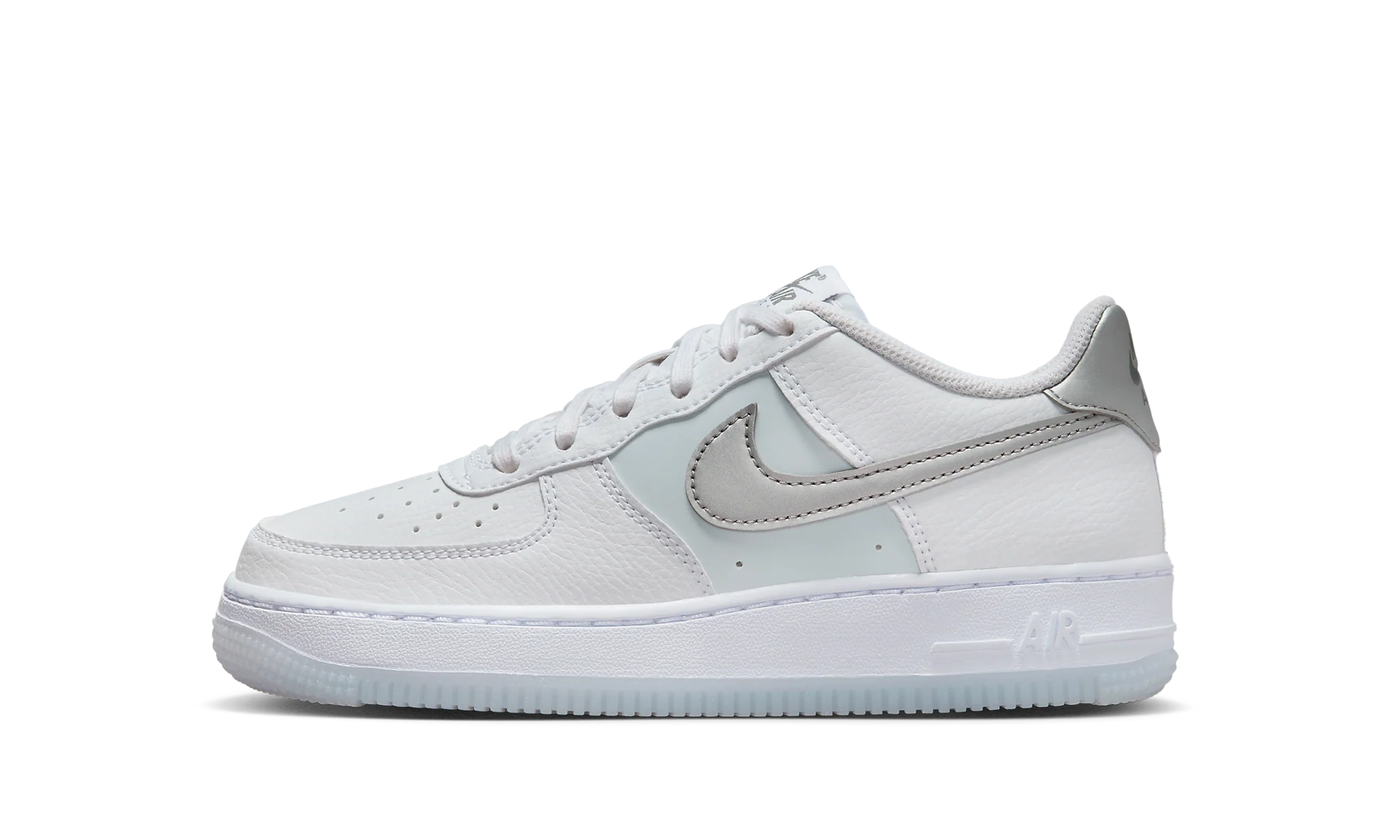 Air Force 1 GS Grey Swoosh - Air Force 1 GS Grey Swoosh - Jordan 1s - AIR Jordan 1