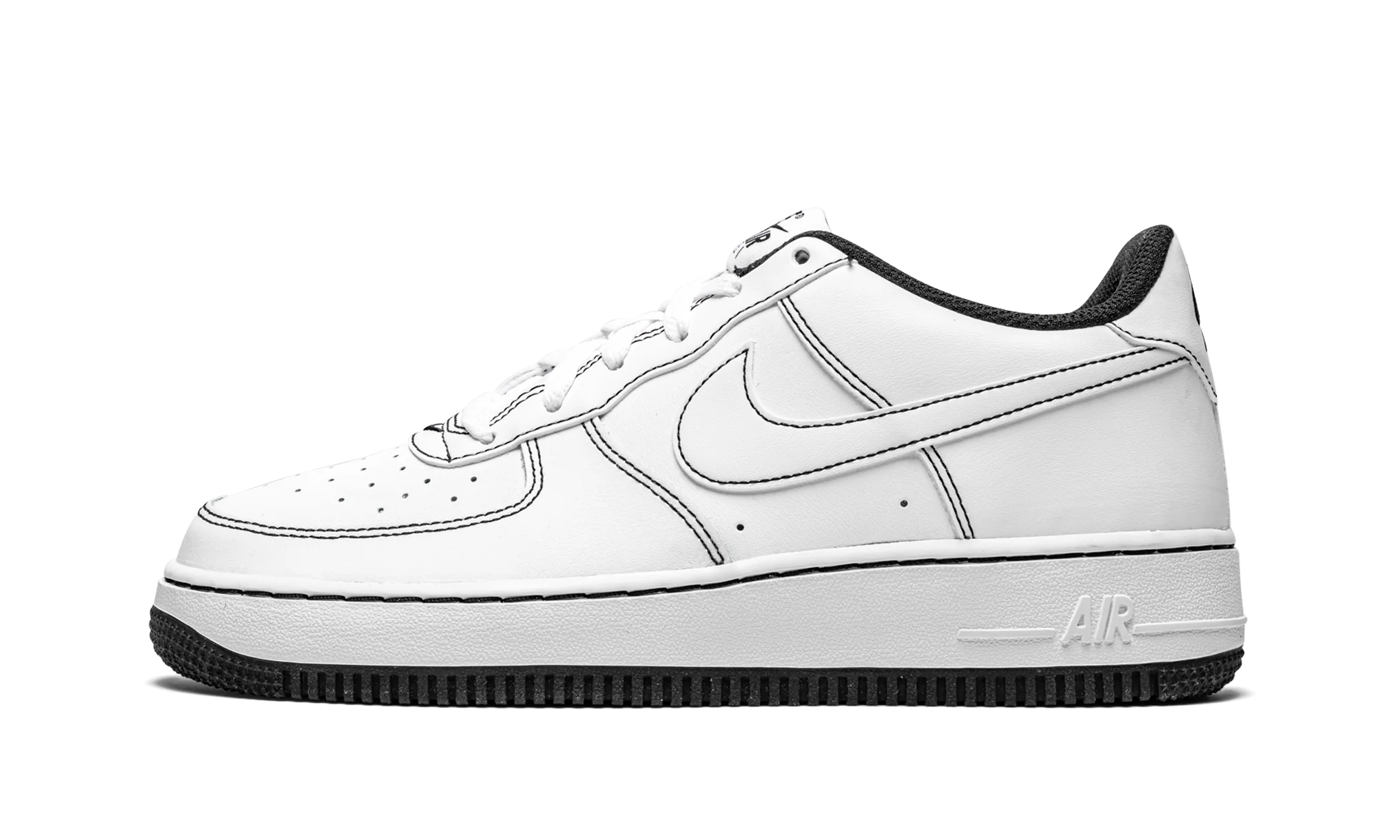 Air Force 1 Low '07 GS Contrast Stitching - White / Black - Air Force 1 Low '07 GS Contrast Stitching - White / Black - Jordan 1s - AIR Jordan 1